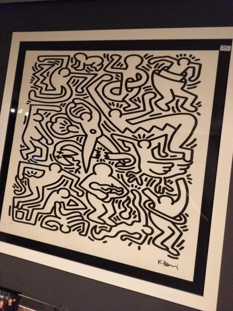 Zeefdruk Keith Haring op 50 stuks, Enlèvement