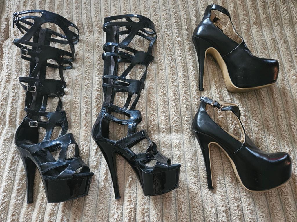 Sexy silhouette highheels laars/schoen maat 38, Kleding | Dames, Ophalen, Zwart