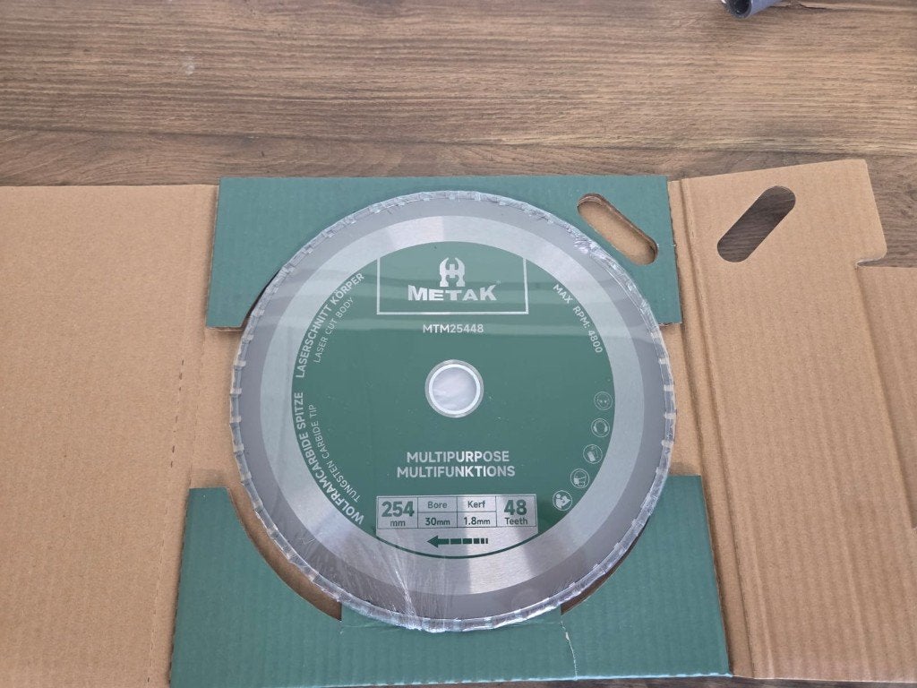 Nieuwe METAK Cirkelzaagblad 254mm, Enlèvement, Neuf