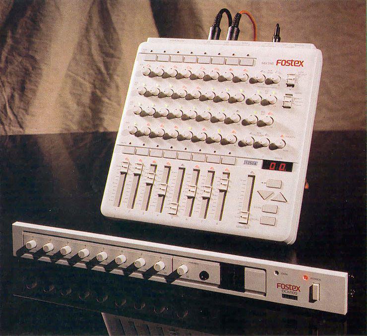 Fostex DCM100 Analog Mixer digitally controlled, Enlèvement ou Envoi, Utilisé, 10 à 20 canaux