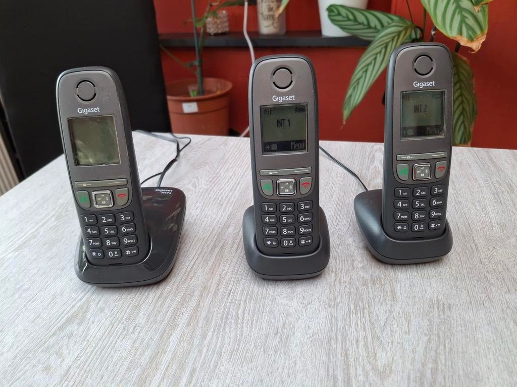 Gigaset A475H Trio (ou Gigaset A475 Trio),, Enlèvement ou Envoi, Utilisé, 3 combinés