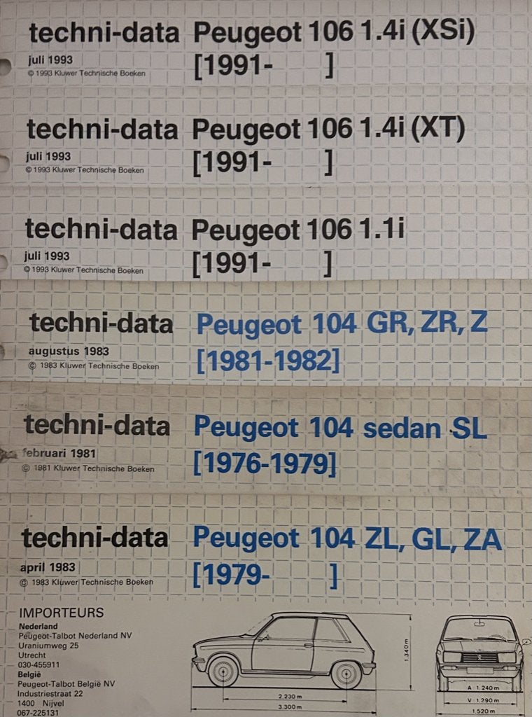 Peugeot  Techni-Data, Boeken, Ophalen, Gelezen, Peugeot
