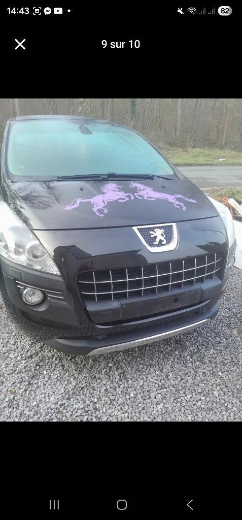 A vendre peugeot 3008 automatique, Auto's, Zwart, Zwart, Diesel, 5 deurs
