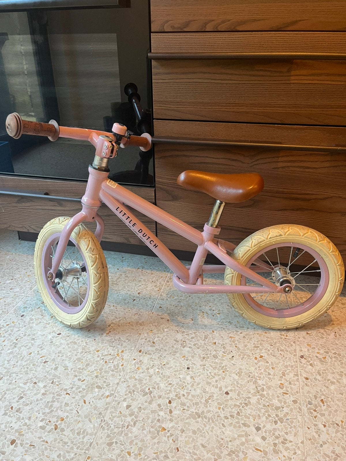 Loopfiets Little Dutch roze, Ophalen, Gebruikt