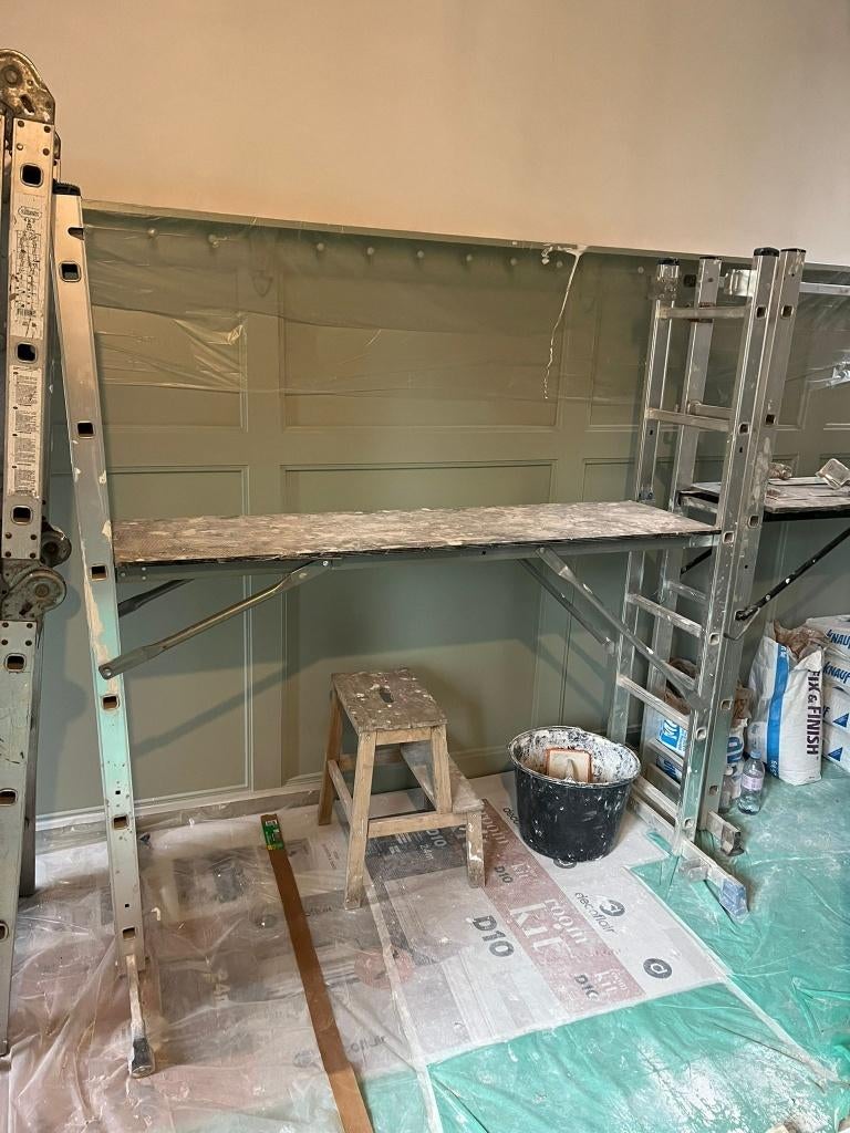 kamer steiger, 40x150, Ophalen, Gebruikt, Rolsteiger of Kamersteiger, Minder dan 2 meter