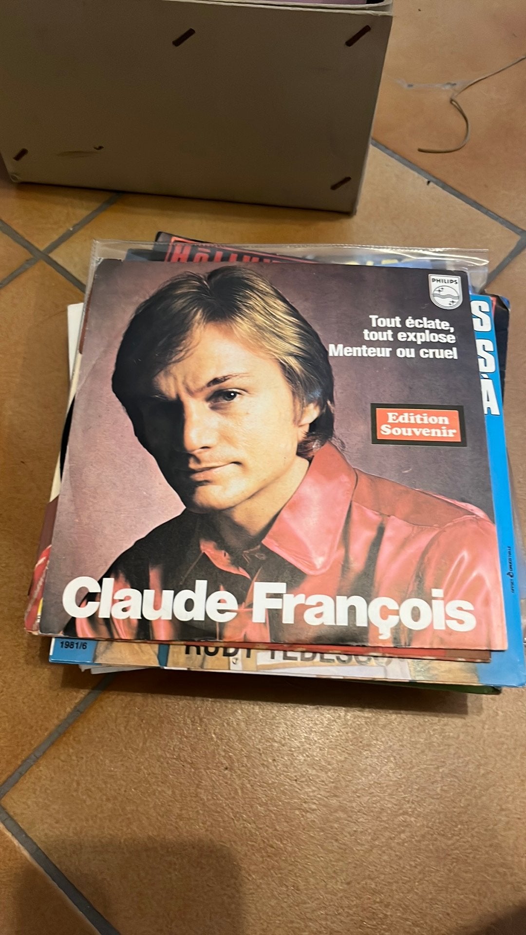 Vinyle claude francois 45 tours, CD & DVD, Enlèvement ou Envoi, Utilisé