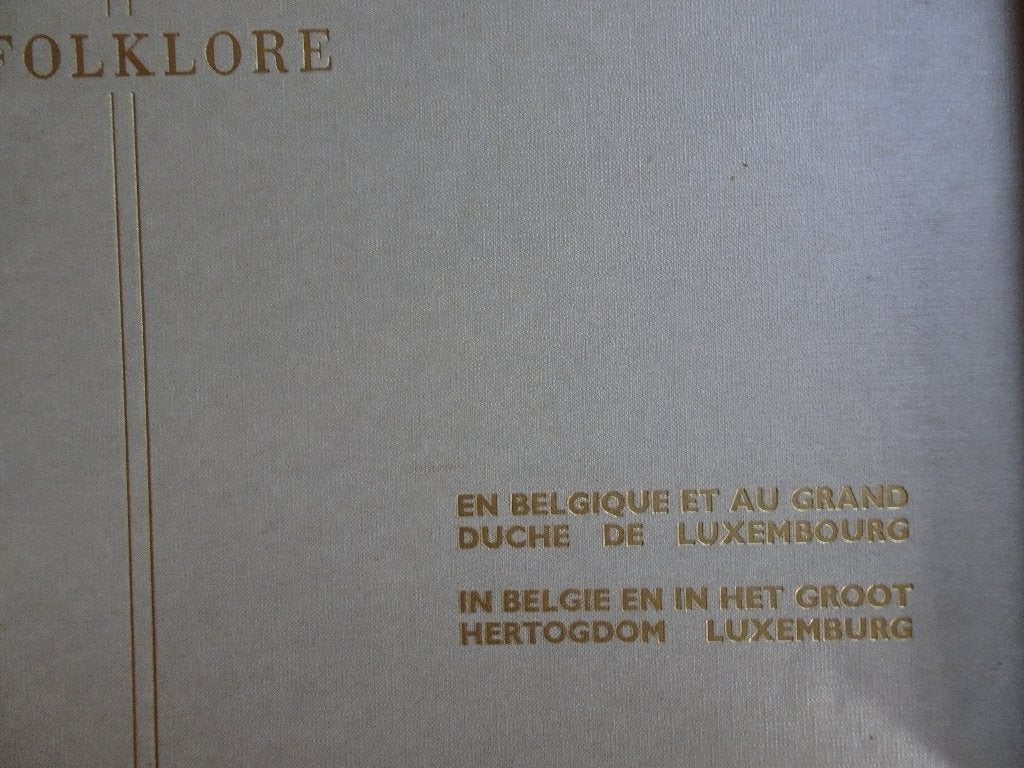 Vege-Folklore in Belgie en het in het groot hertogdom Lux, Boeken, Ophalen, Zo goed als nieuw, Vege, Plaatjesalbum