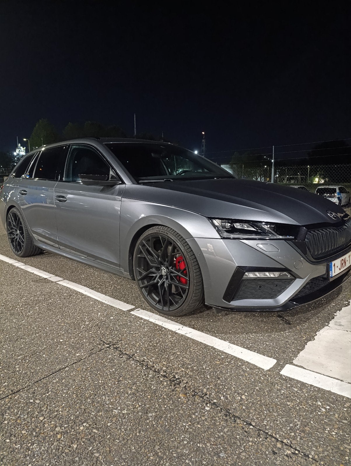 Skoda octavia Vrs 2023, Auto's, Zwart, Trekhaak, Grijs, Particulier