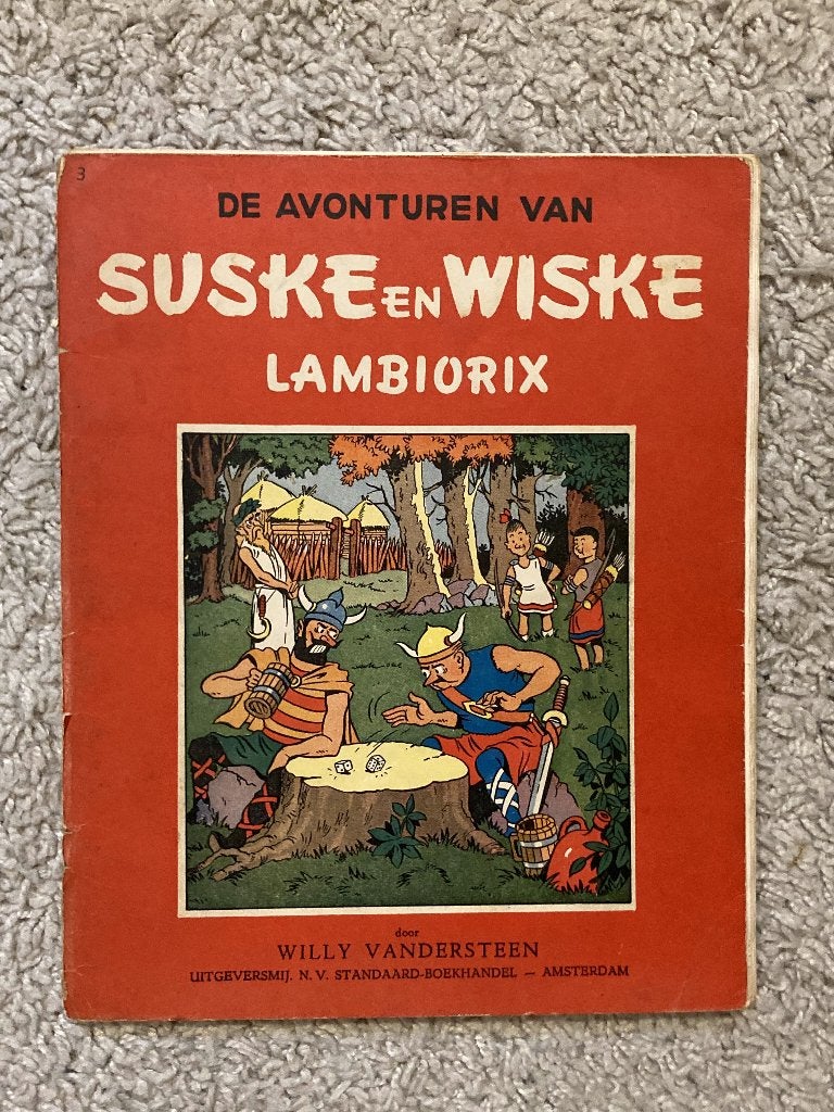 Suske en Wiske - Lambiorix - Nr. 3 - Herdruk, 1958, Boeken, Eén stripboek, Ophalen of Verzenden, Gelezen