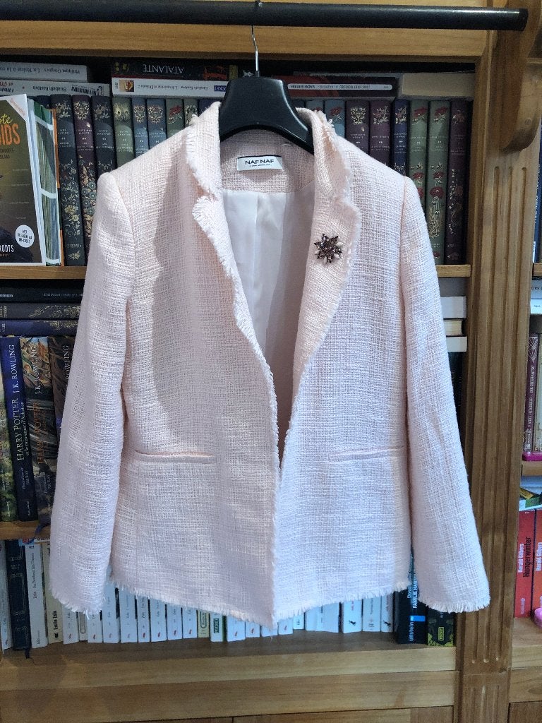 Veste Naf Naf en tweed rose, Vêtements | Femmes, Neuf, Enlèvement ou Envoi, Rose, Taille 36 (S)