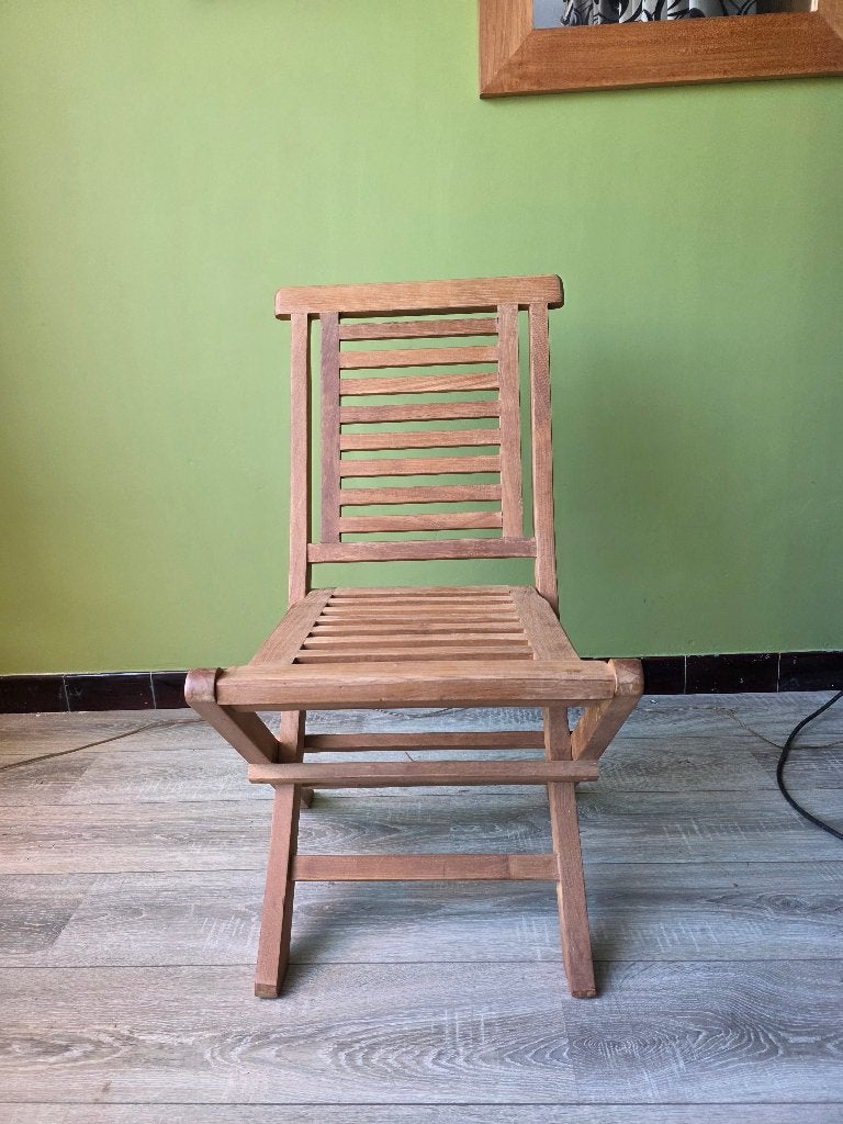 Chaise pliante en teck, Enlèvement, Neuf, Bois de teck