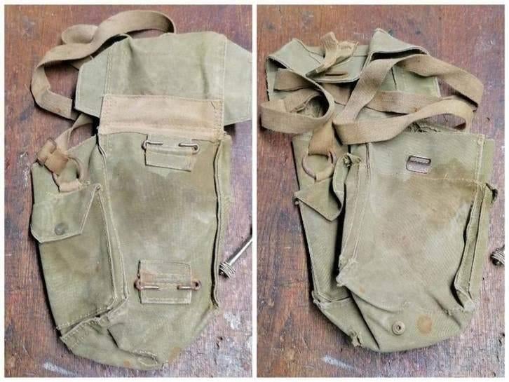 Gb Engelse hoes voor militair gasmasker uit de w02, Verzamelen, Militaria | Tweede Wereldoorlog, Verzenden, Overige soorten, Overige typen