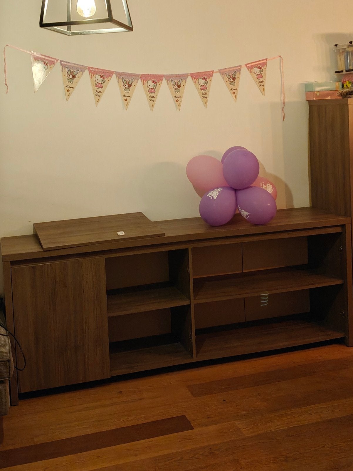 Bruine houten dressoir kast, Huis en Inrichting, Ophalen
