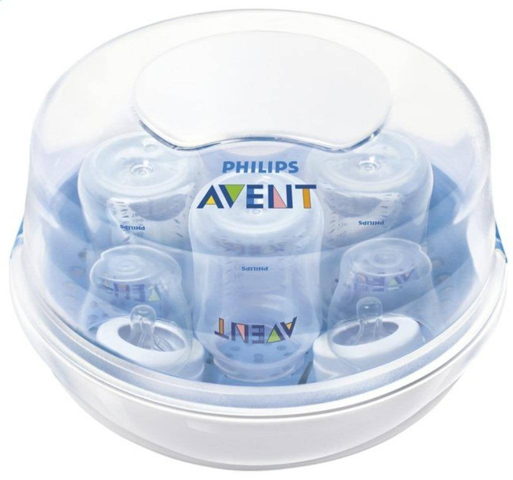 Philips AVENT Sterilisator voor microgolf + Avent Drinkbeker, Ophalen of Verzenden, Zo goed als nieuw, Drinkbeker, Philips Avent