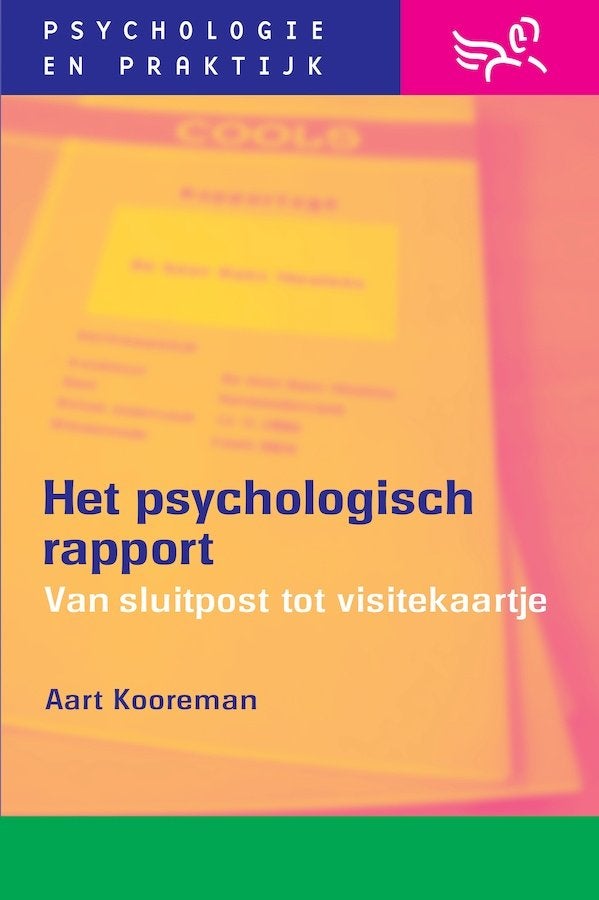 Boek psychologie: Het psychologisch rapport, Ophalen of Verzenden