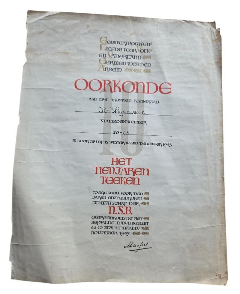 document néerlandais de la Seconde Guerre mondiale par nom, Enlèvement ou Envoi