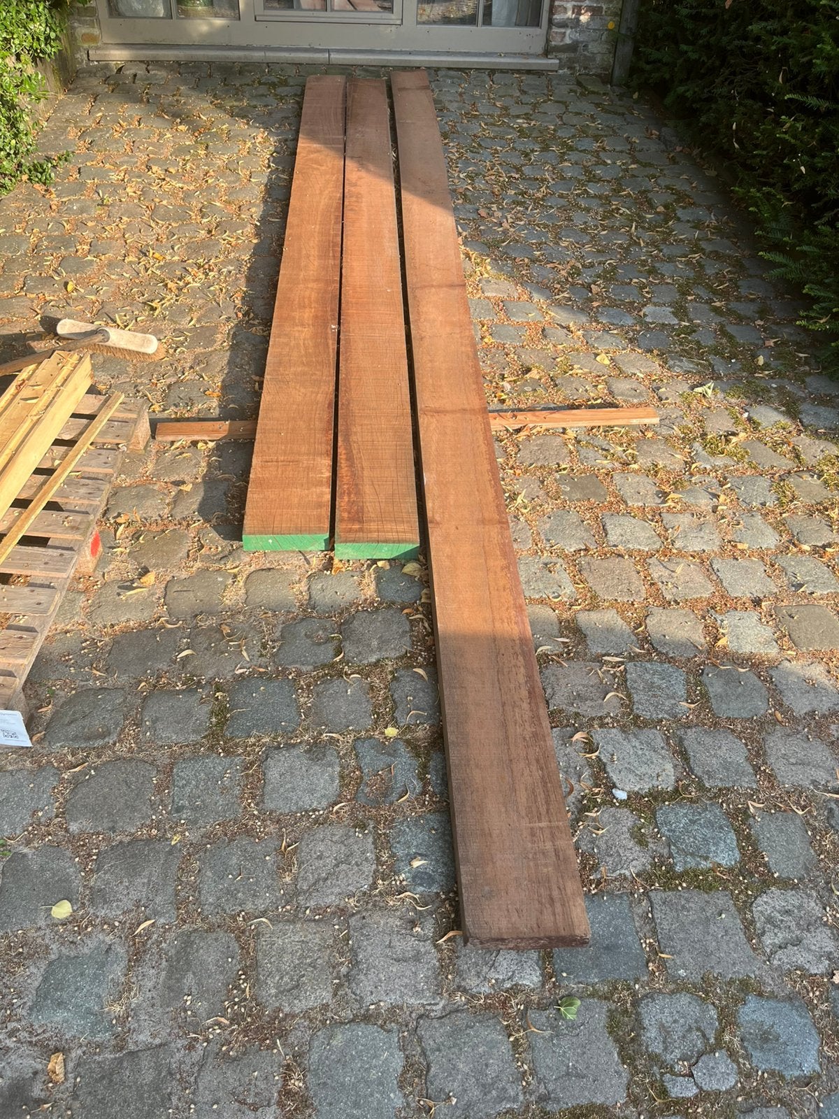 Hardhouten balken, Ophalen, Nieuw, Hardhout, 250 cm of meer