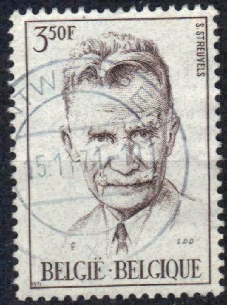 Belgie 1971 - Yvert/OBP 1604 - Stijn Streuvels (ST), Verzenden, Gestempeld, Gestempeld