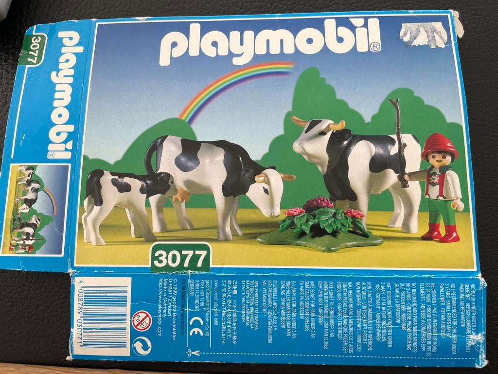 Playmobil 3077 - koeien, Kinderen en Baby's, Speelgoed | Playmobil, Ophalen, Gebruikt, Complete set