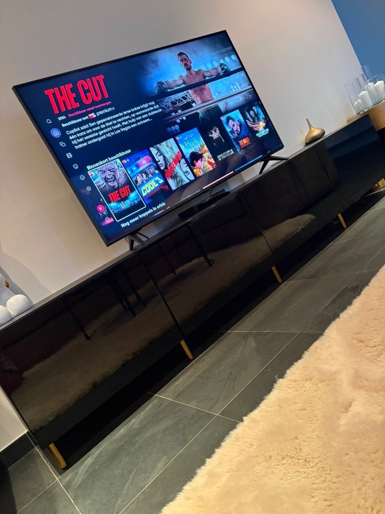 Tv kast, Ophalen of Verzenden, Zo goed als nieuw, 200 cm of meer, Minder dan 100 cm