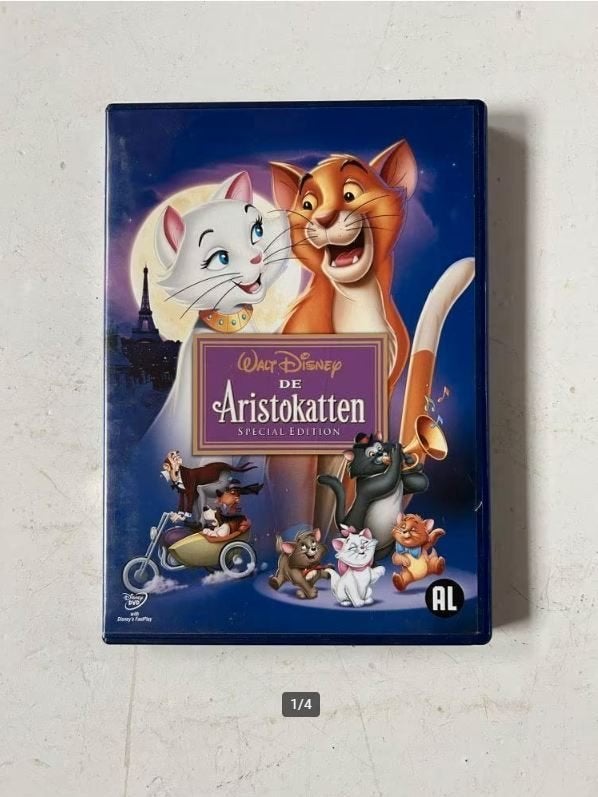 Walt Disney de Aristokatten DVD, Gebruikt, Tekenfilm, Nederlands, Inclusief DVD