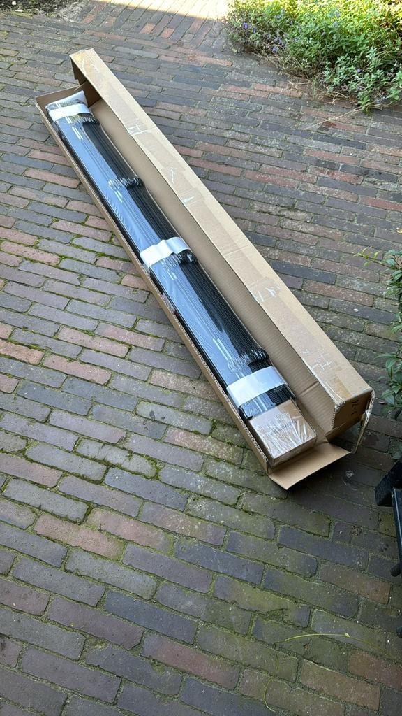 Zwarte jaloezieën, Huis en Inrichting, Stoffering | Gordijnen en Lamellen, Nieuw, 100 tot 150 cm, 100 tot 150 cm, Zwart, Ophalen