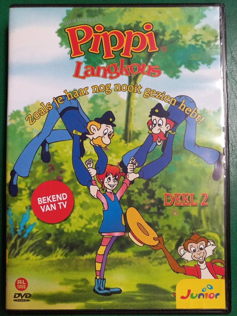 Pippi Langkous zoals je haar nog nooit gezien heb Deel 2, Europees, Tekenfilm, Alle leeftijden, Zo goed als nieuw
