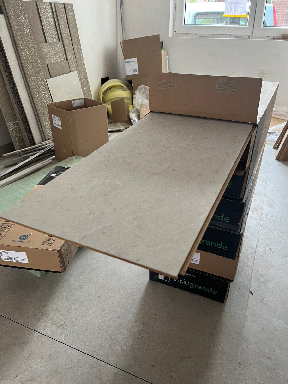 Parquet stratifié, Enlèvement, Comme neuf, Beige, Parquet