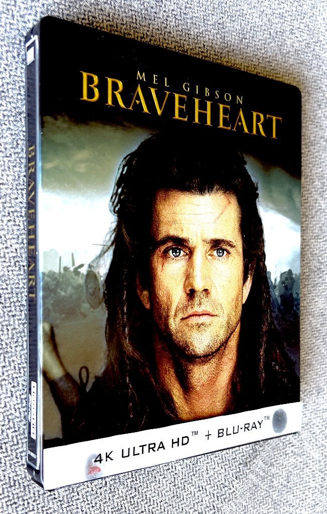 BRAVEHEART (3BLURAY) RARE Steelbook (Niet op voorraad) 4KUHD, Cd's en Dvd's, Blu-ray, Avontuur, Film, Ophalen of Verzenden, Zo goed als nieuw