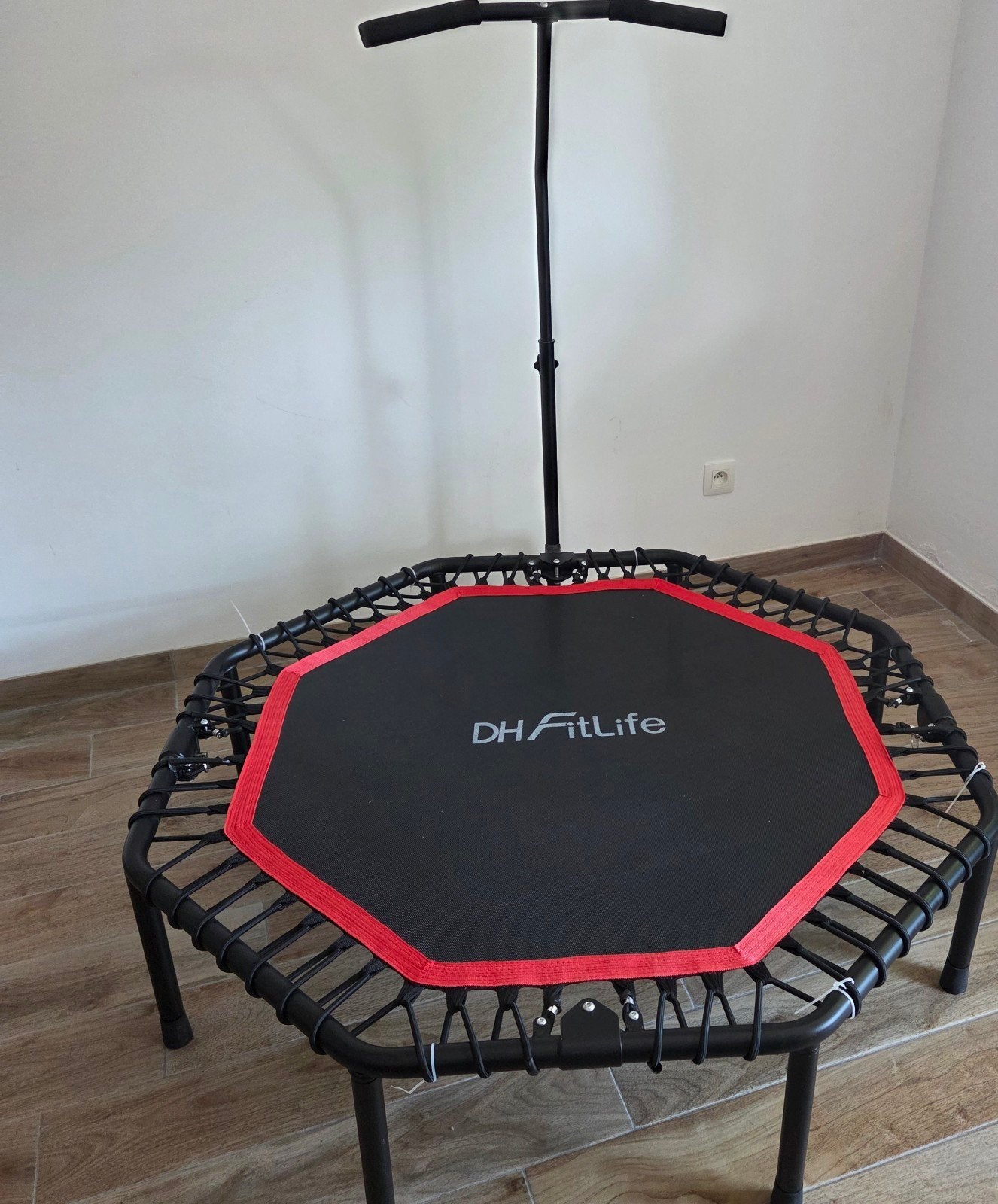 Fitness Trampoline met Handgreep, Ophalen, Zo goed als nieuw