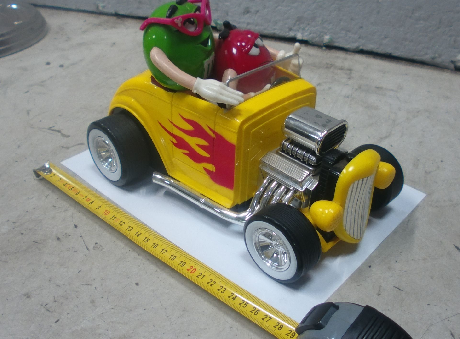 M&M's Dispenser Hot Rod - Groen & Rood, -, Utilisé, -, -