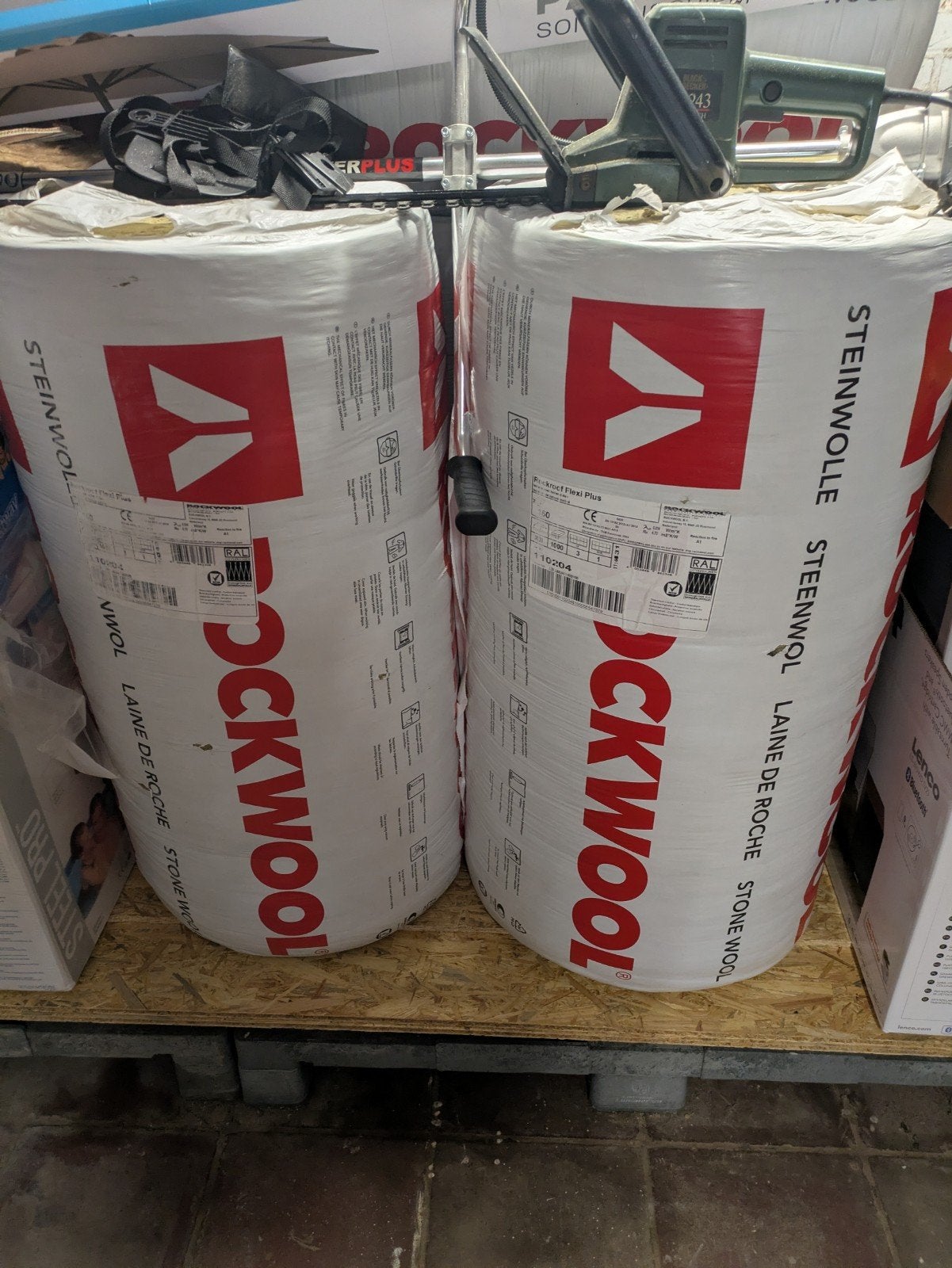 5 Rouleaux de laine de roche Rockwool neufs, Bricolage & Construction, Isolation & Étanchéité, Isolation de toiture, 12 cm ou plus