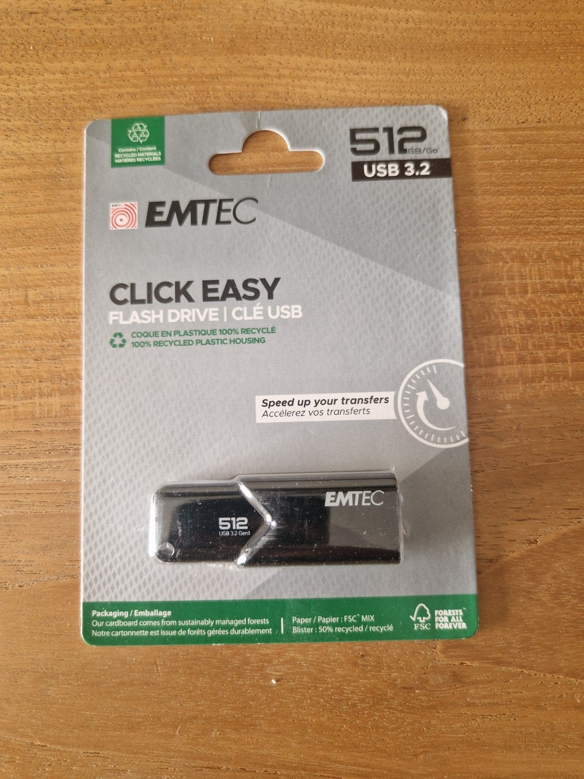 EMTEC Click Easy B110 USB 3.2 lecteur flash 512 Go
Avr 5, Informatique & Logiciels, Enlèvement ou Envoi, Comme neuf