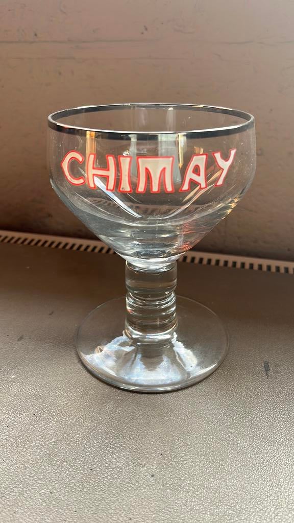 Verre chimay ancien émaillé, Collections, Enlèvement ou Envoi, Comme neuf