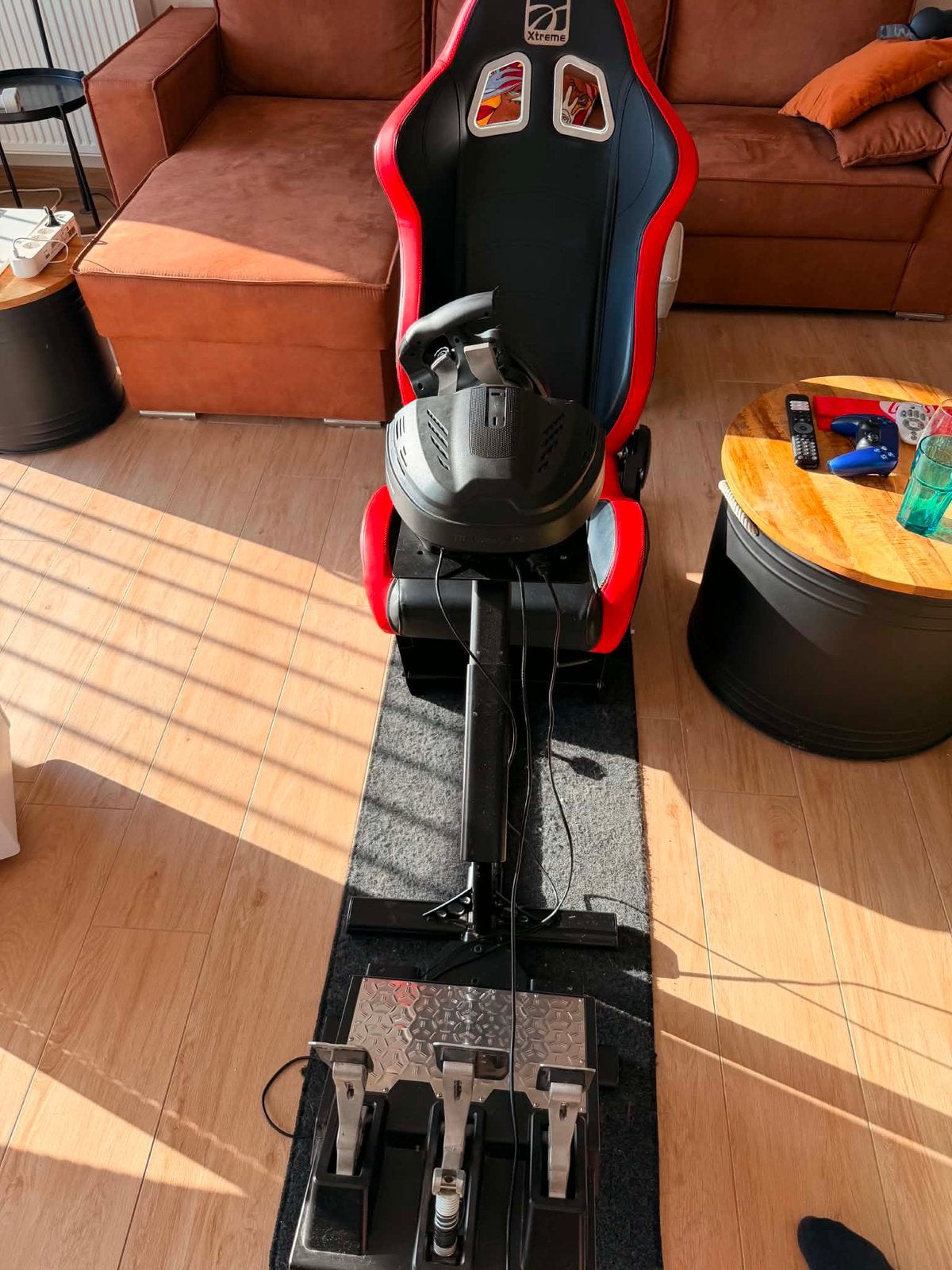 Playseat racing seat plus trustmaster t300wheelbase, pedals, Games en Spelcomputers, Ophalen, PlayStation 4, Zo goed als nieuw