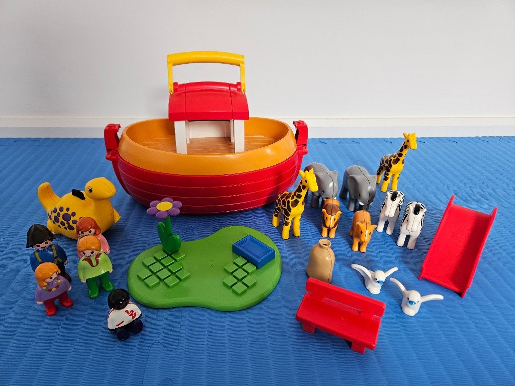 Lot Playmobil – Arche de Noé + autre set, Kinderen en Baby's, Speelgoed | Playmobil, Ophalen, Gebruikt, Losse onderdelen, Boot/Schip