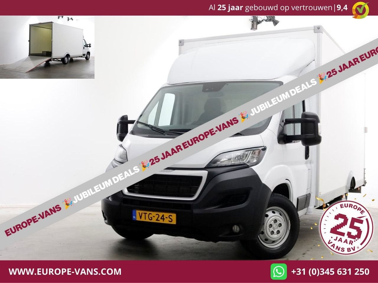 Peugeot Boxer 2.2 BlueHDi 165pk Durisotti Lowliner Bakwagen, Wit, Onderhoudsboekje, 387 g/km, Te koop