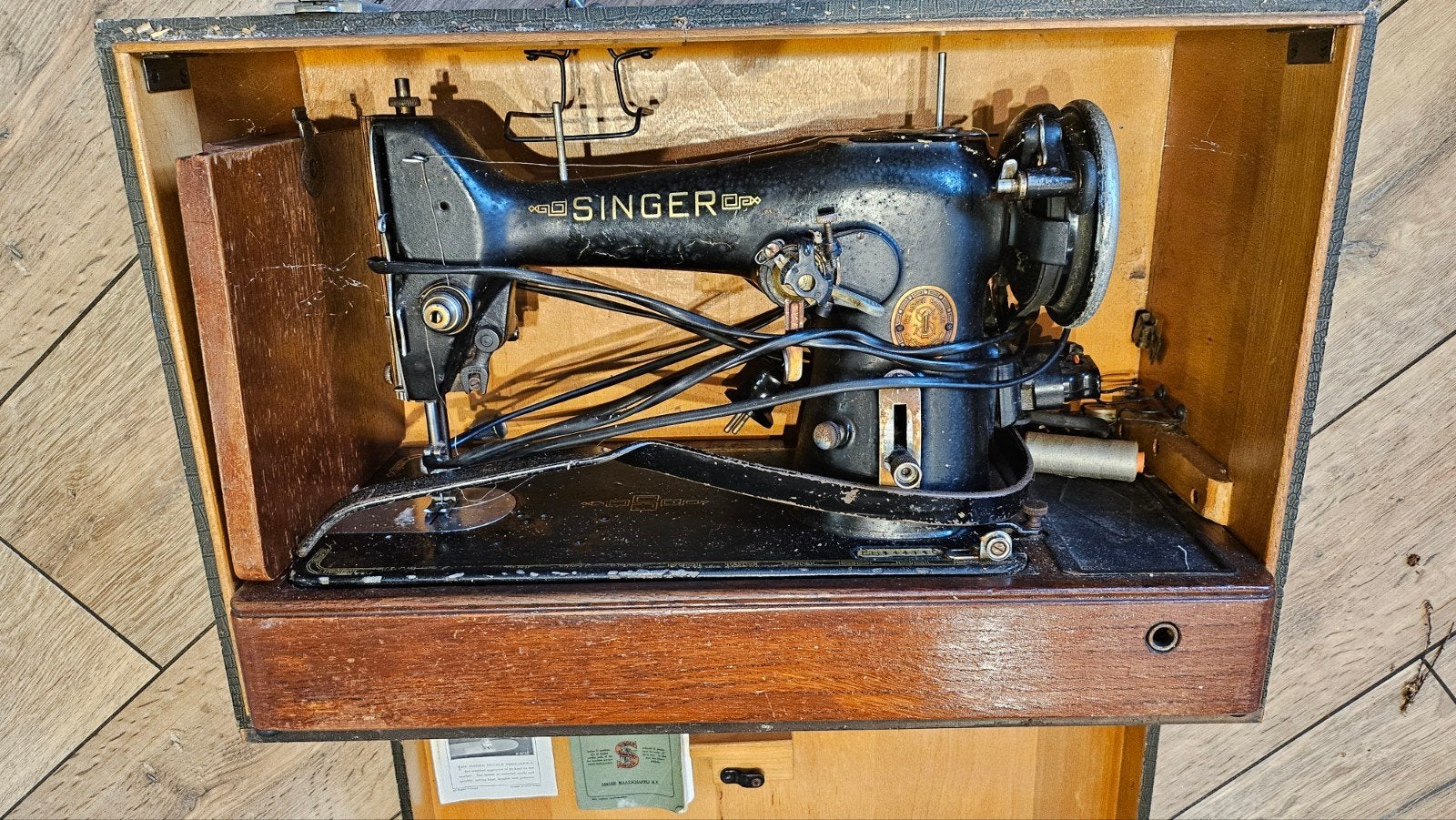 vintage Singer naaimachine jaren 50, Antiek en Kunst, Ophalen