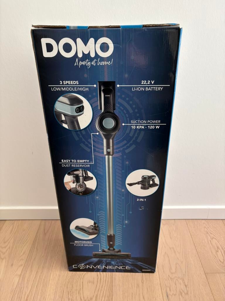 Nieuwe steel stofzuiger Domo, Enlèvement ou Envoi, Comme neuf