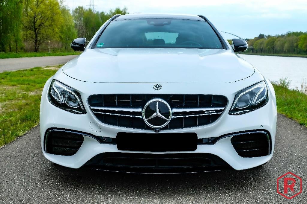Mercedes E 63 AMG Opendak Burmester Performance, Auto's, Mercedes-Benz, Automaat, 4000 cc, Parkeerassistent, Wit