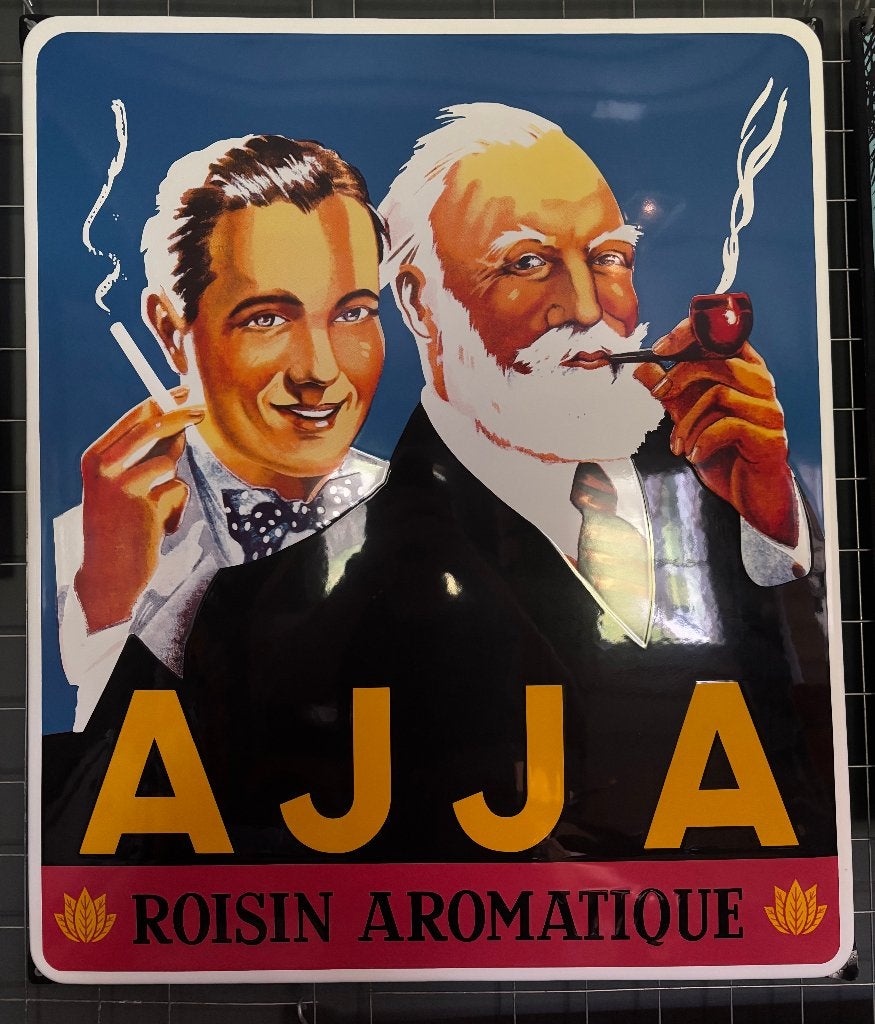 emaille reclamebord ajja roisin, Collections, Enlèvement ou Envoi, Neuf, Panneau publicitaire