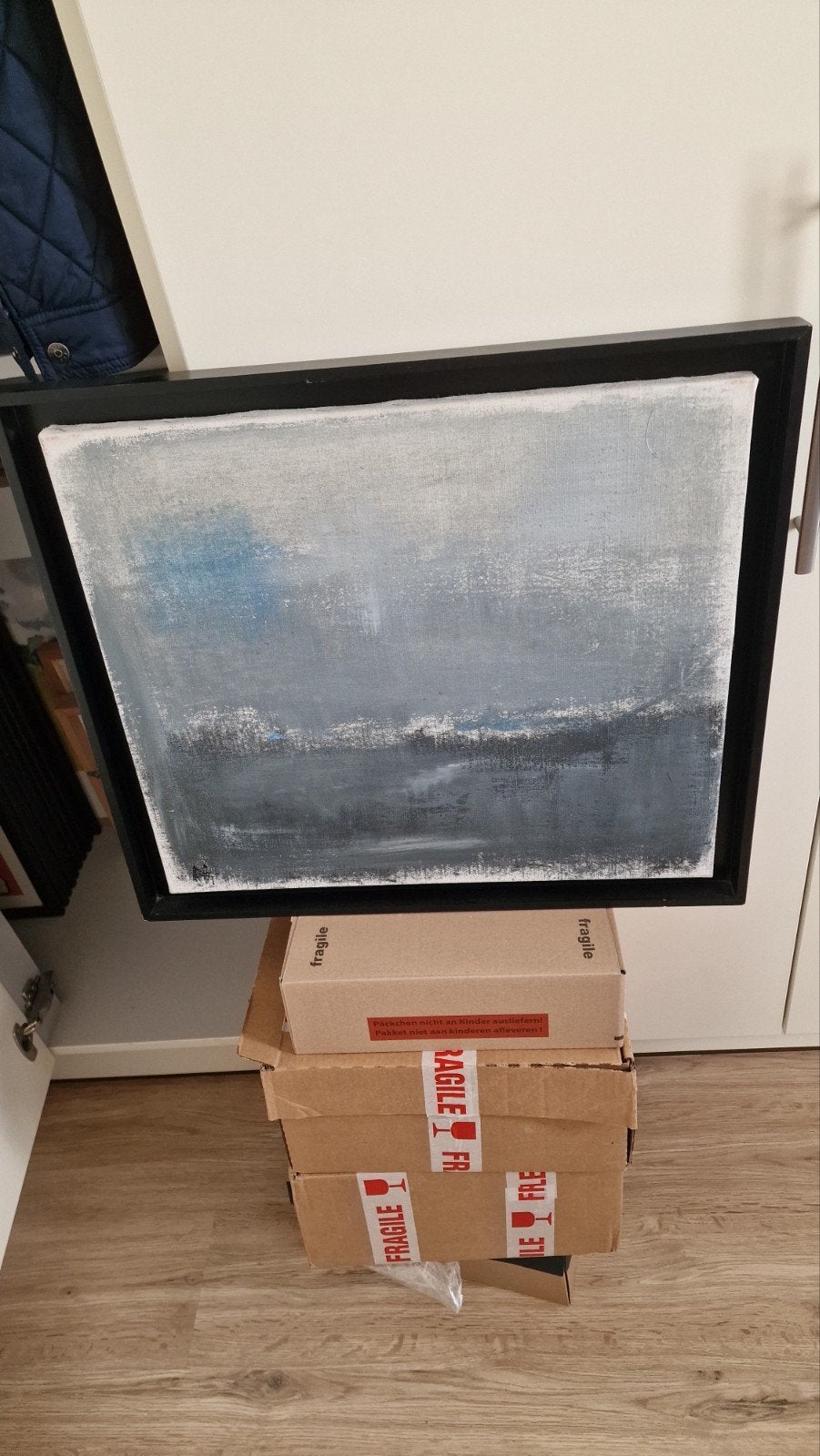 Marie celine bondeu doek 2001 50x50 cm, Antiek en Kunst, Ophalen of Verzenden