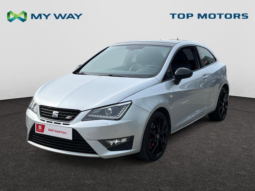 Seat Ibiza SC Cupra ðŸCUPRA*190PK*GPS*CARPLAY*PANODAK*SENS, Auto's, Seat, Ibiza, Handgeschakeld, 145 g/km, Zilver of Grijs