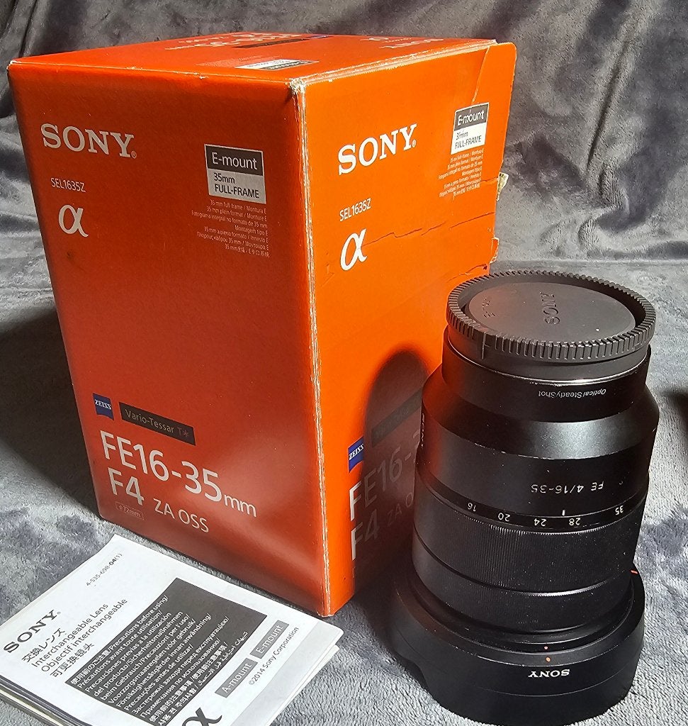 Zoom Sony FE 16-35 mm F4 ZA OSS, comme neuf, Autofocus, Comme neuf, Objectif grand angle, Sony