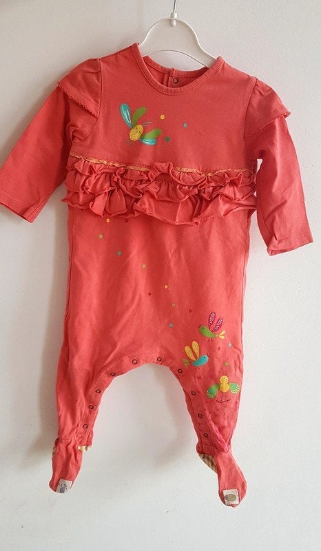 CATIMINI - Pyjama avec oiseaux - T.12 mois/74cm, Enlèvement ou Envoi, CATIMINI, Vêtements de nuit ou Sous-vêtements, Utilisé