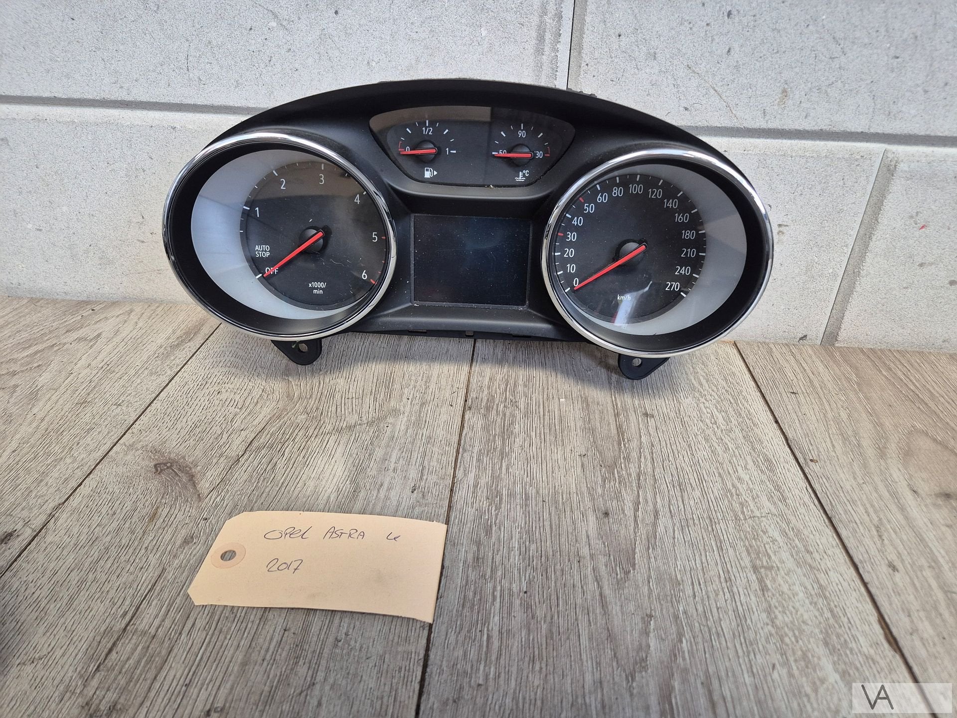 Cockpit tellerklok Opel Astra K 2015 - 2021 DIESEL 39102856, Gebruikt, -, -, Opel