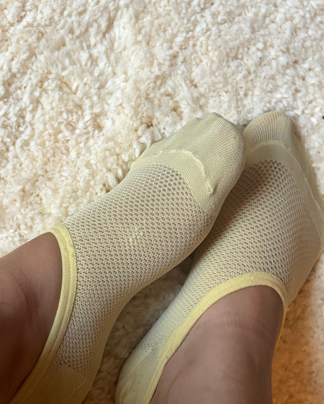 Chzussettes femme, Socquettes et Bas genoux, Porté, Taille 35 à 38, Jaune