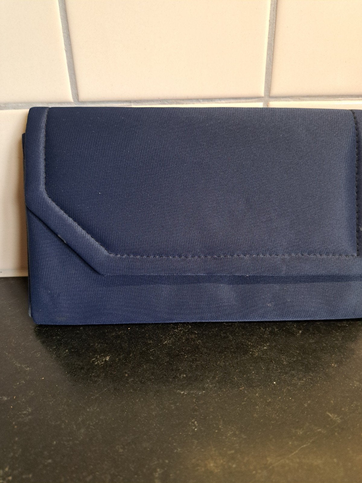 Handtas, suite handtas of avond tasje., Ophalen of Verzenden, Zo goed als nieuw, Blauw, Handtas
