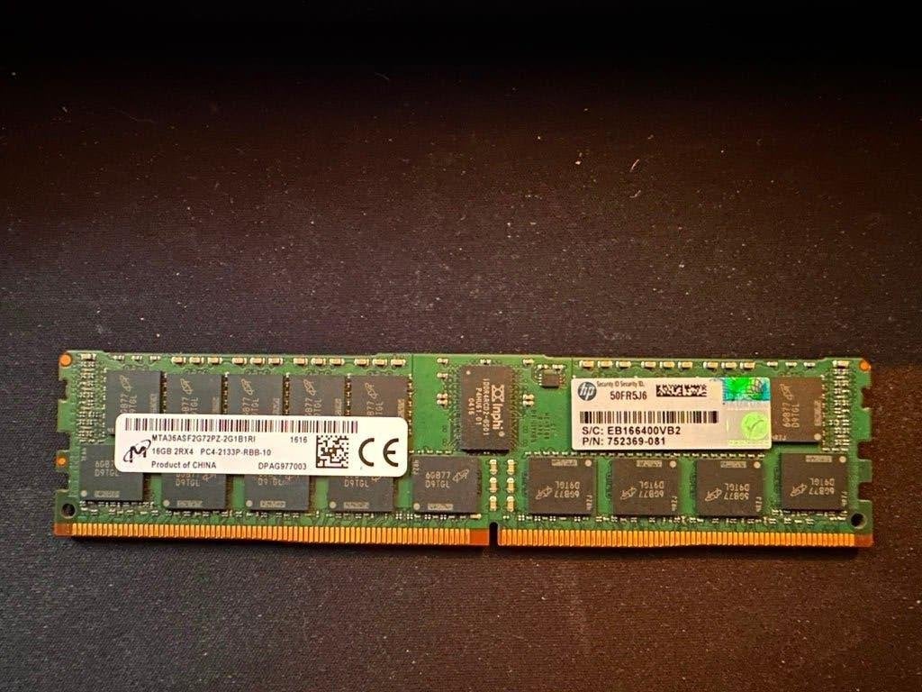 HPE SmartMemory - 16 GB DDR4 - 2133 MHz - HP P/N: 752369-081, Computers en Software, RAM geheugen, Gebruikt, Server, DDR4, Ophalen of Verzenden