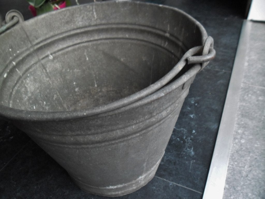 Zink emmer 10 L, Huis en Inrichting, Emmers, Ophalen of Verzenden, Zo goed als nieuw, Zink